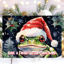 Suche nach der frosch kleine karten Weihnachtskarte
