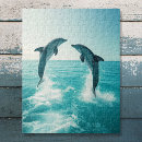 Recherche de dauphin puzzles Bleu
