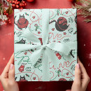 Recherche de chaton de noël papier cadeau Festif