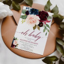 Recherche de marsala baby shower invitations Élégant