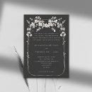 Recherche de black boho mariage invitations Fleur sauvage