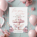 Recherche de pink flower invitations Mignon