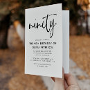Recherche de noir et blanc anniversaire invitations Simple