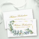 Recherche de feuille verte cartes visite Maquillage
