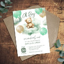 Suche nach grüner ballon einladungen Jungen babyparty
