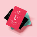 Recherche de monogramme cadre cartes visite Coiffeur