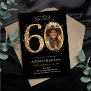Recherche de surprise 60th anniversaire invitations Élégant