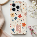 Recherche de motif de fleurs iphone coques Monogrammé