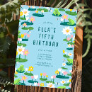 Recherche de ma grenouille anniversaire invitations Moderne