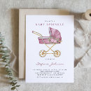Recherche de douche de bébé de poussette invitations Baby