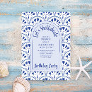 Recherche de coquille de plage invitations Aquarelle