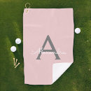 Recherche de pink golf serviettes Monogramme