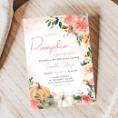 Recherche de pink floral baby shower invitations Fleurs