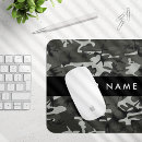 Recherche de camouflage gris tapis souris Monogramme