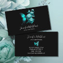Recherche de papillon turquoise cartes visite Coiffeur