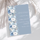 Recherche de dusty blue floral invitations Formel