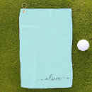 Recherche de turquoise golf serviettes Monogramme