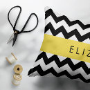 Recherche de zigzag noir et blanc coussins Monogramme