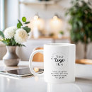 Recherche de votre logo ici tasses Noir