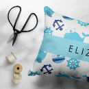 Recherche de petite baleine coussins Monogramme