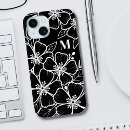 Recherche de dessin noir et blanc iphone coques Pour elle