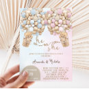 Recherche de gender reveal invitations Rose et bleu