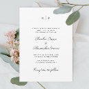 Recherche de simplicité élégante invitations Simple