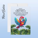 Recherche de parot invitations Jungle