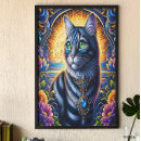 Suche nach lila katze poster Skurril
