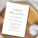Recherche de black white mariage invitations Moderne