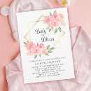 Recherche de gold frame baby shower invitations Bébé en fleurs