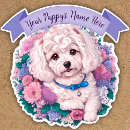 Recherche de chien bichon autocollants Pour chien mignon