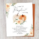 Recherche de autumn floral baby shower invitations Citrouille