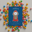 Recherche de gumball machine anniversaire invitations Machine à gogo