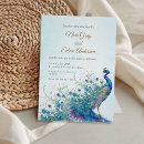 Recherche de beau paon invitations Plume