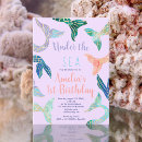 Recherche de sirène rose invitations Aquarelle pastel