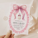 Recherche de bow baby shower fille invitations Coquette