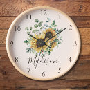 Suche nach vintage sonnenblume wanduhren Sommer