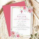 Recherche de croisé baptême invitations Baby girl
