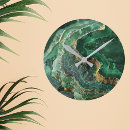 Recherche de marbre vert horloges Pierre