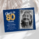 Suche nach glücklicher 80 geburtstag einladungen Elegant