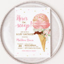 Recherche de glace rose invitations Fille