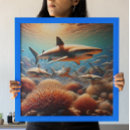 Suche nach haien poster Korallenriff