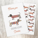 Recherche de dachshund remerciements cartes Chien de saucisse
