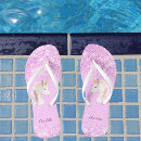 Recherche de licorne tongs Rose