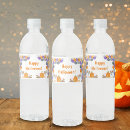 Recherche de halloween bouteilles eau étiquettes Aquarelle