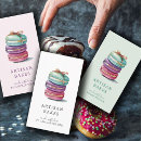 Recherche de macaron français cartes visite Customer