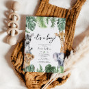 Recherche de safari baby shower garçon invitations Animal zoo