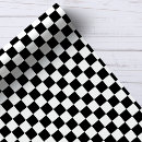 Recherche de motif intemporel papier cadeau Noir et blanc
