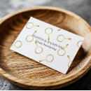 Recherche de motif or cartes visite Minimaliste